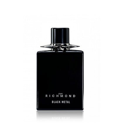 John Richmond Black Metal Man Eau de Toilette 100 ml – Profumo Uomo Legnoso Speziato Rock