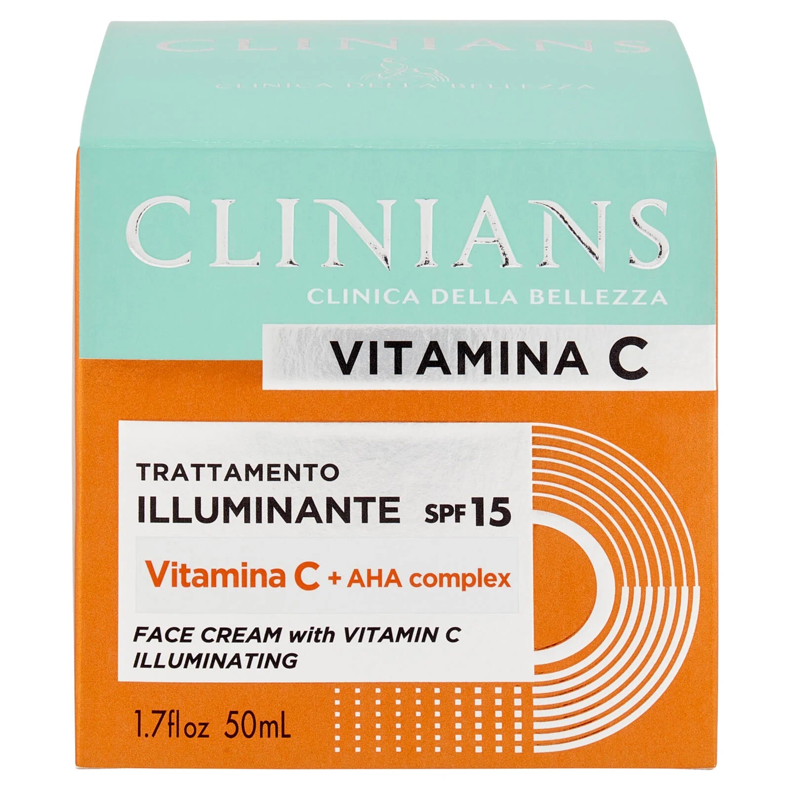 Clinians Vitamin C Crema Viso Illuminante SPF15 50ml – Idratante Antiossidante Antimacchia