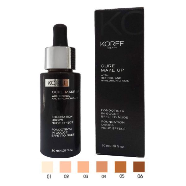 Korff Cure Make Up Fondotinta in Gocce Effetto Nude – Retinolo e Acido Ialuronico 30ml