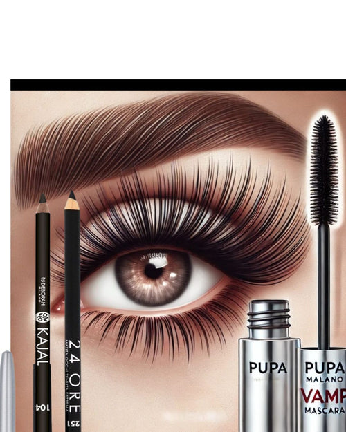 Bundle Occhi Pupa Vamp Mascara + Deborah Matita 24 Ore + Kajal – Kit Trucco Occhi Completo