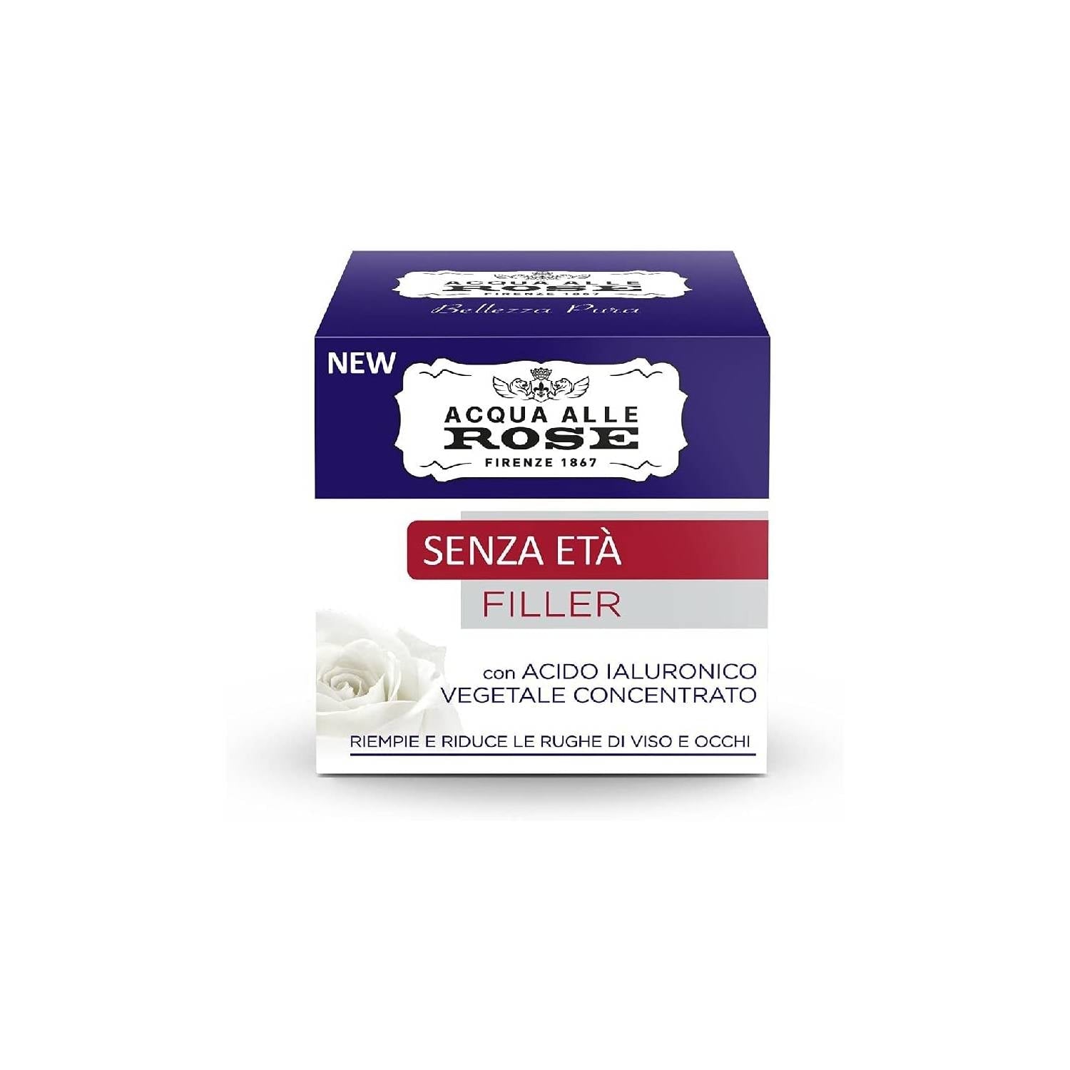 Acque alle Rose Senza Età Crema Viso Filler Acido Ialuronico – Filler Anti-Età Levigante
