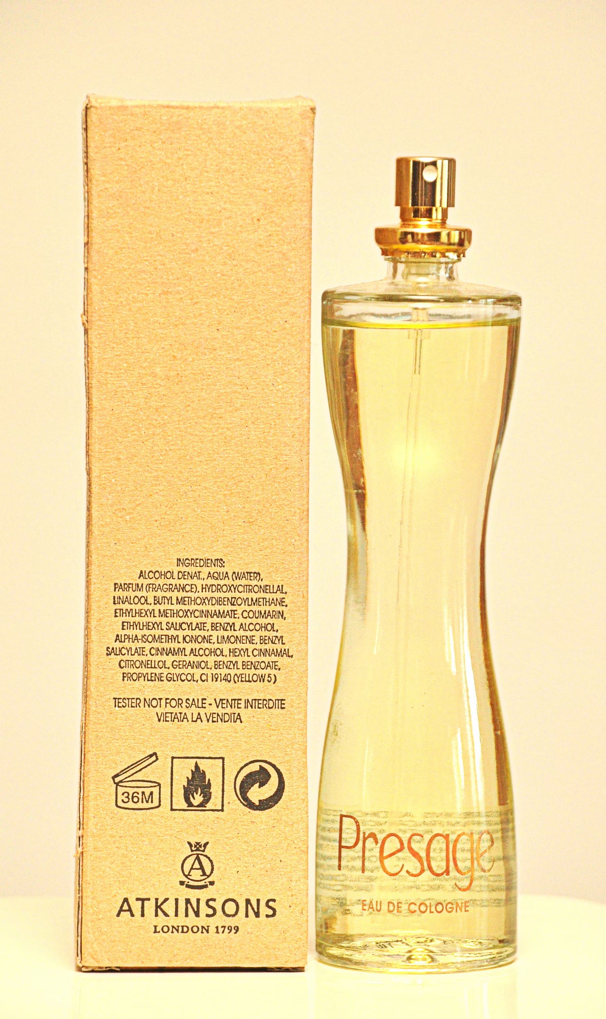 Atkinsons Presage Eau de Cologne 50 ml – Profumo Unisex Aromatico Vintage