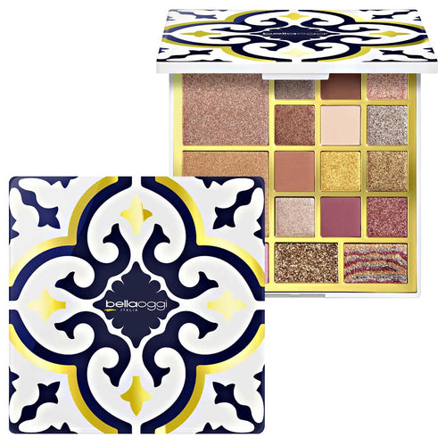 Bellaoggi Mediterranean Frames Trousse Media – Palette Ombretti Blush Illuminante - Acque Profumeria