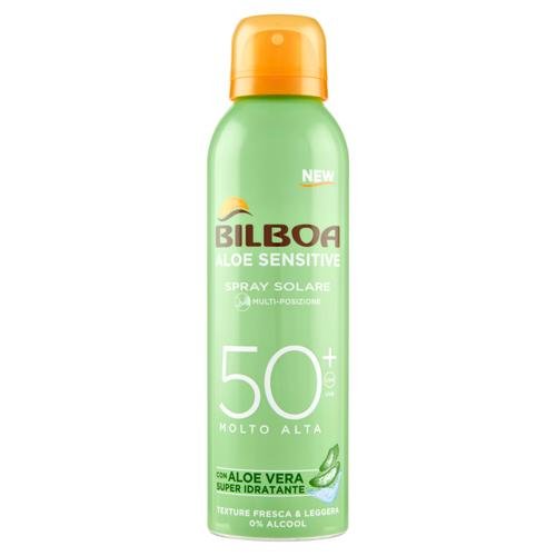 Bilboa Aloe BOV SPF50+ 150ml – Spray Solare Protezione Alta Idratante - Acque Profumeria