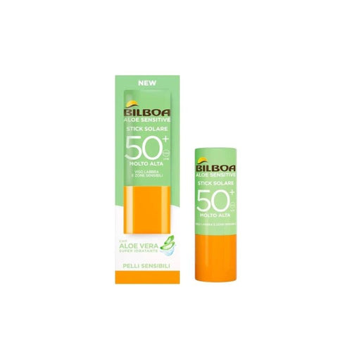 Bilboa Aloe Stick Solare SPF50+ 12ml – Stick Solare Protezione Alta Aloe Vera - Acque Profumeria