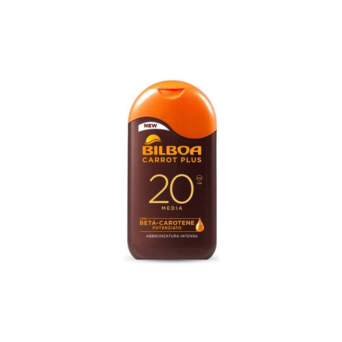 Bilboa Carrot Plus Latte Abbronzante 200ml – Abbronzante Intensivo Carota Beta - Carotene SPF6 SPF10 SPF20 SPF30 - Acque Profumeria