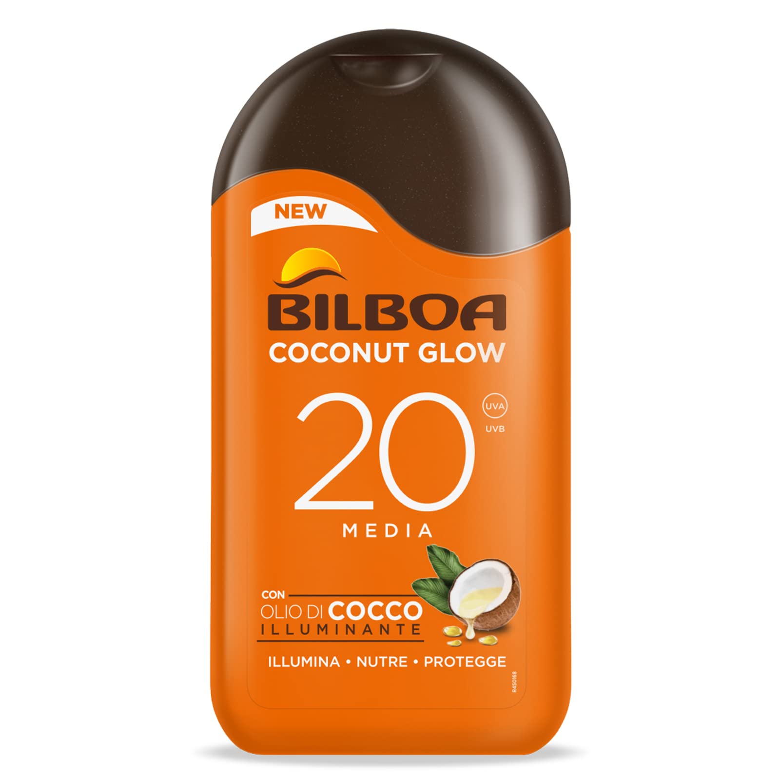 Bilboa Coconut Glow Latte Solare 200ml – Latte Solare Idratante Olio di Cocco Effetto Glow SPF15 SPF20 SPF30 - Acque Profumeria