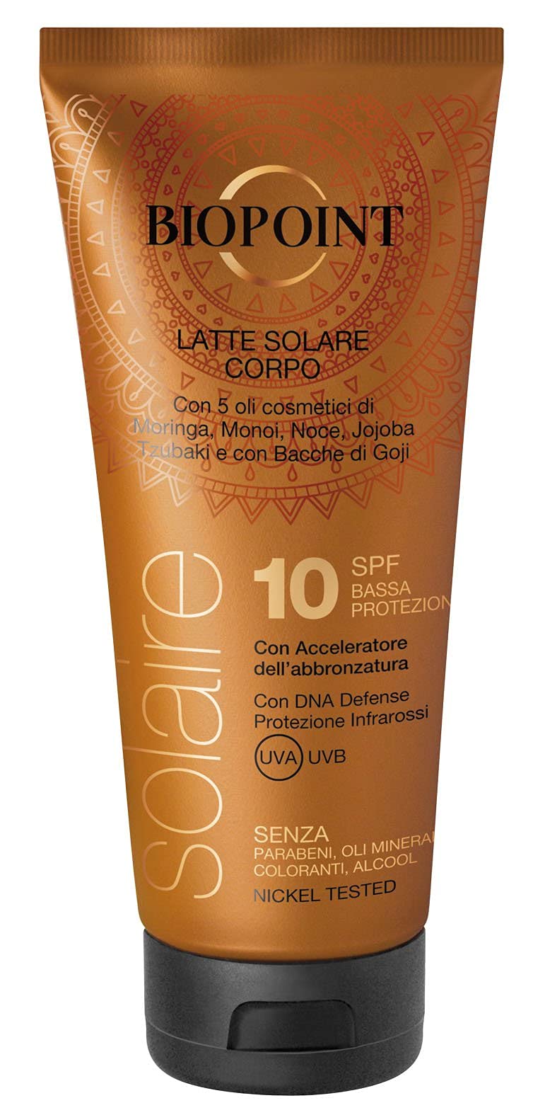 Biopoint Latte Corpo Solare SPF Vari 200 ml Protezione Affidabile e Idratazione Intensa sotto il Sole