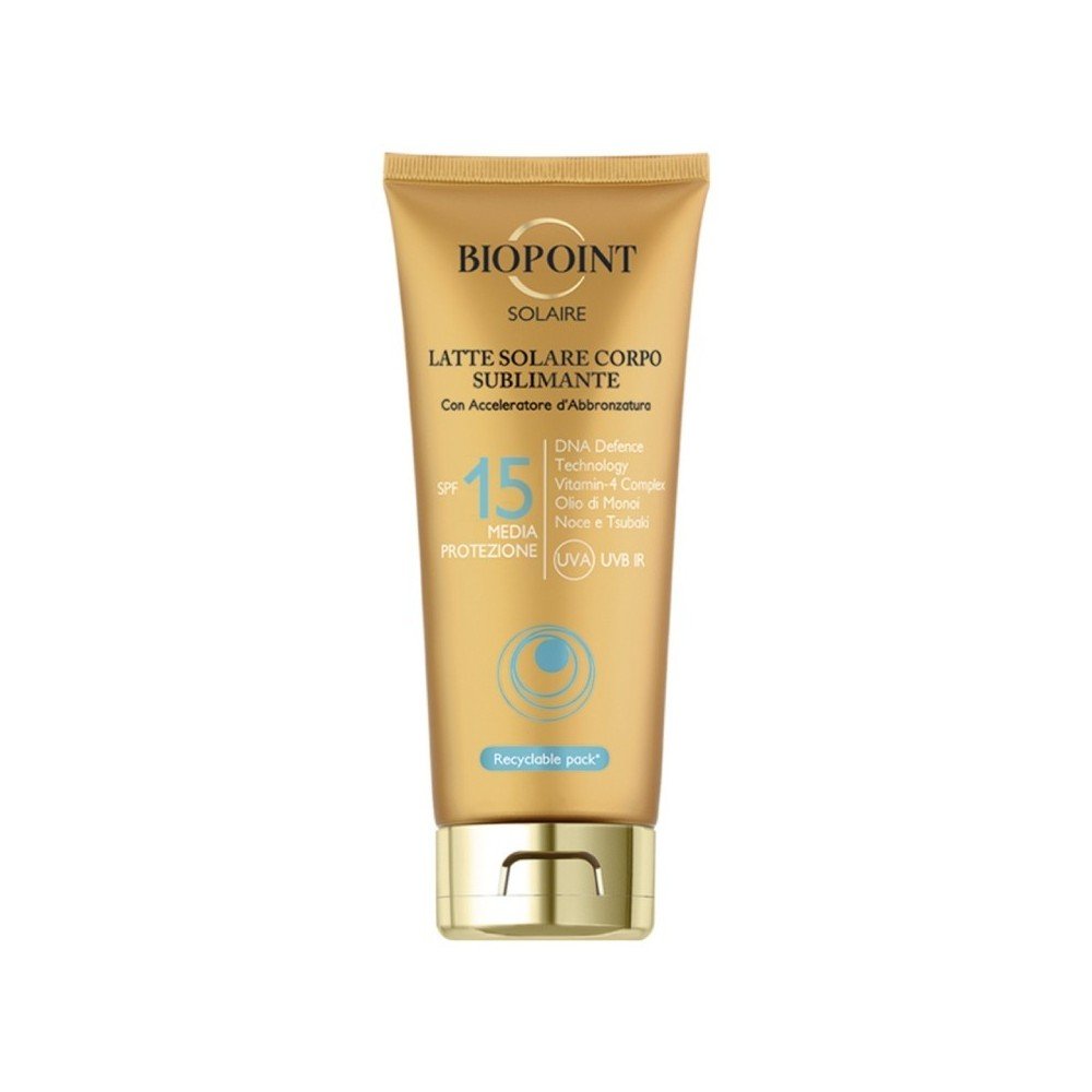 Biopoint Latte Solare Corpo Sublimante SPF Vari 200ml per una Pelle Radiosa al Sole