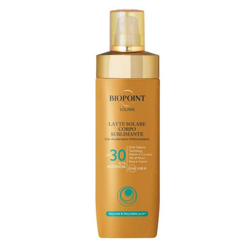 Biopoint Latte Spray Sublimante SPF Vari – Protezione Solare Alta e Pelle Visibilmente Sublime - Acque Profumeria