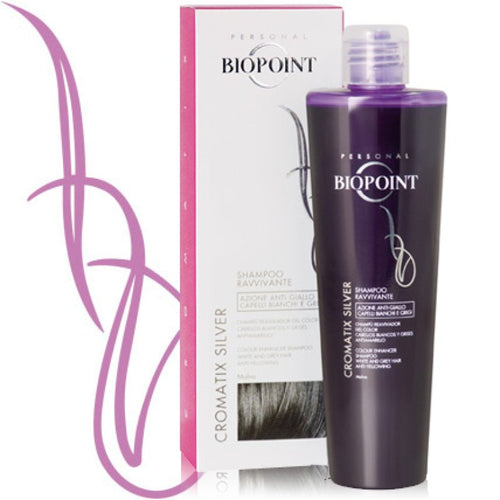 Biopoint Professional Cromatix Shampoo Silver 200ml – Capelli Bianchi Grigi Luminosi Ingiallimento - Acque Profumeria