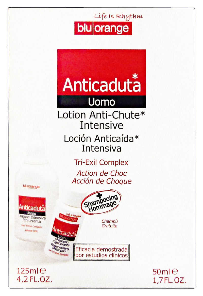 Blu Orange Anticaduta Capelli Uomo Lozione Intensiva Rinforzante 125ml + Shampoo 50ml