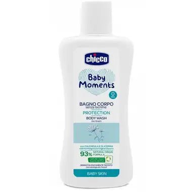 Chicco Baby Moments Bagnoschiuma Senza Lacrime 200ml – Calendula Glicerina Vegetale Neonati