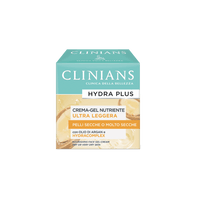 Clinians Hydra Plus Crema-Gel Nutriente Ultra Leggera 50ml – Pelli Secche con Olio di Argan