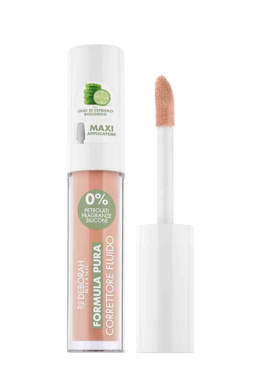 Deborah Formula Pura Correttore Fluido – Correttore Liquido Formula Naturale - Acque Profumeria