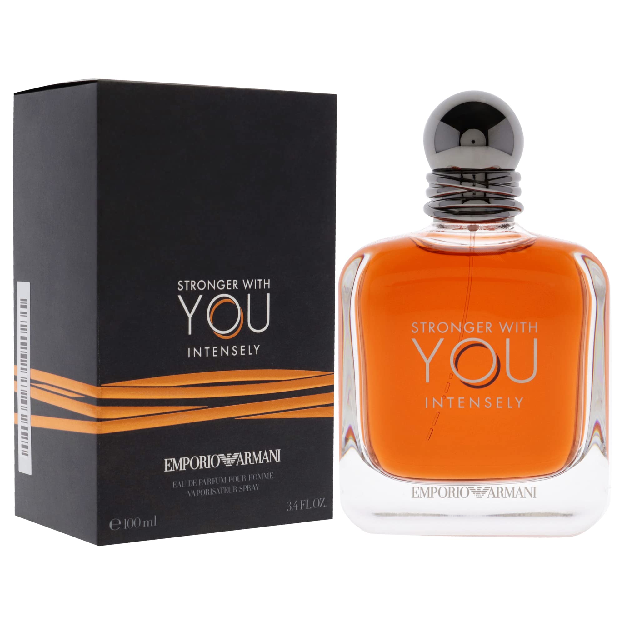 Emporio Armani Stronger With You Intensely Eau de Parfum 100 ml – Profumo Uomo Aromatico Vanigliato Intenso