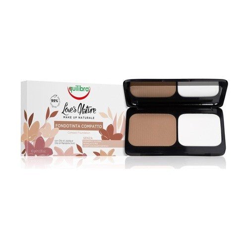 Equilibra Love's Nature Fondotinta Compatto in Crema – Makeup Viso Naturale Vitamina E