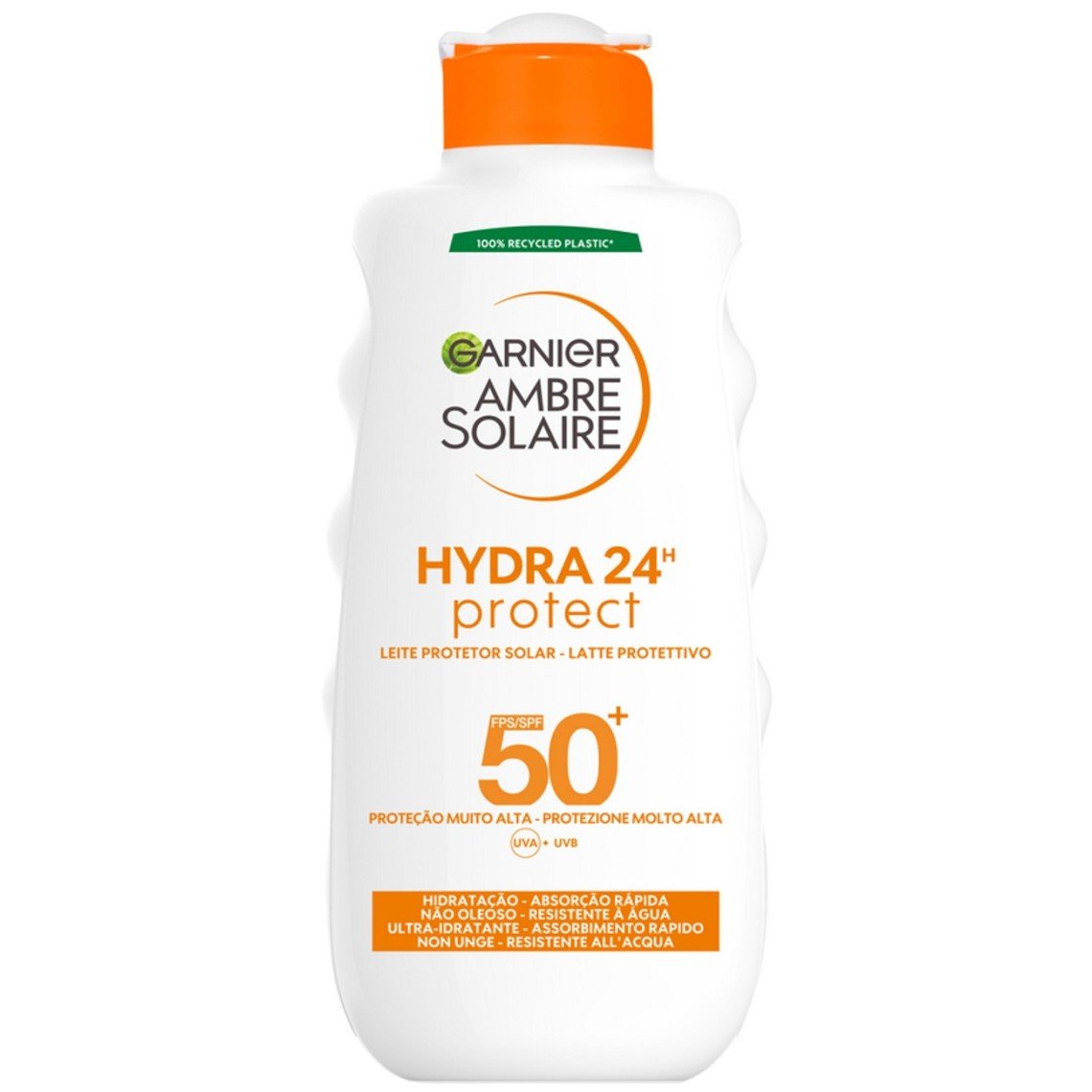 Garnier Ambre Solaire Hydra Protect Latte Solare Idratante SPF50+ 200ml – Protezione Alta UVA/UVB