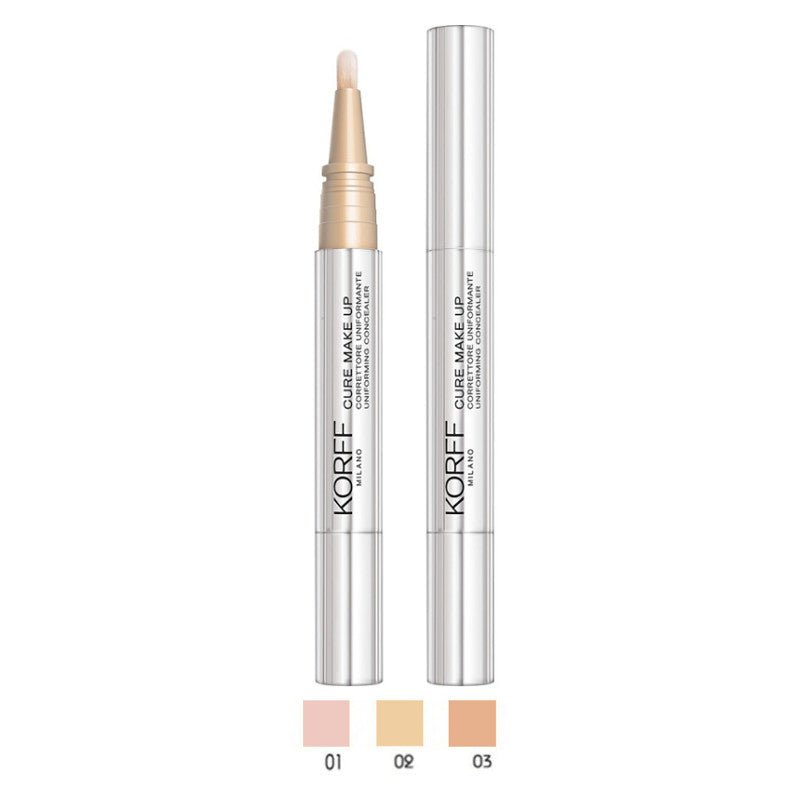 Korff Cure Make Up Correttore Uniformante in Penna – Acido Ialuronico e Vitamina E Anti-Occhiaie