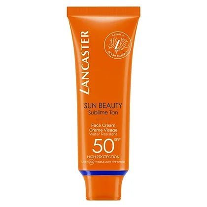 Lancaster Sun Beauty Sublime Tan Cream Viso SPF 50 50 ml – Crema Solare Viso Alta Protezione Abbronzatura Dorata