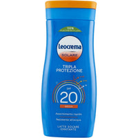 Leocrema Latte Solare Idratante SPF20 200ml – Protezione Media Waterproof per Tutte le Pelli