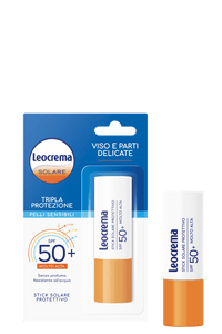 Leocrema Stick Solare Protettivo SPF50+ Pelli Sensibili 12ml – Protezione Molto Alta UVA/UVB