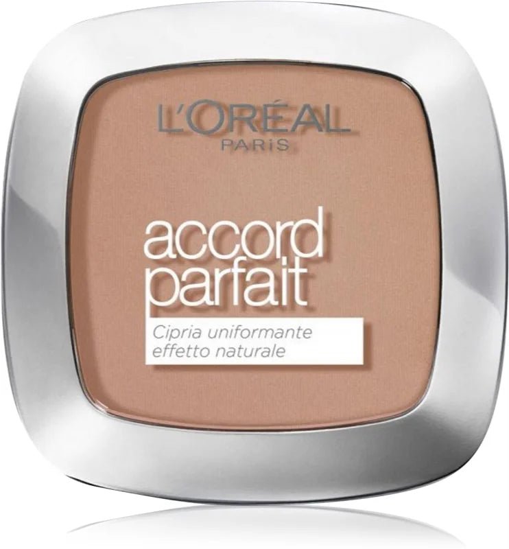 L'Oréal Paris Accord Parfait Cipria Compatta 9g – Ambre Dorè & Cappuccino Dorè