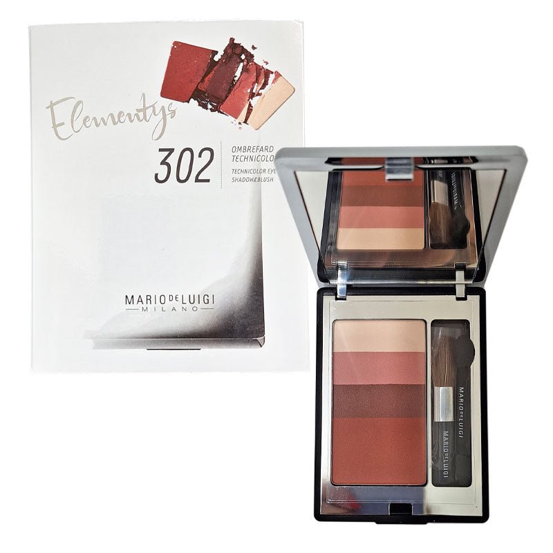 Mario de Luigi Elementys Ombrefard Technicolor Palette Ombretti e Fard – 2 Nuance Made in Italy