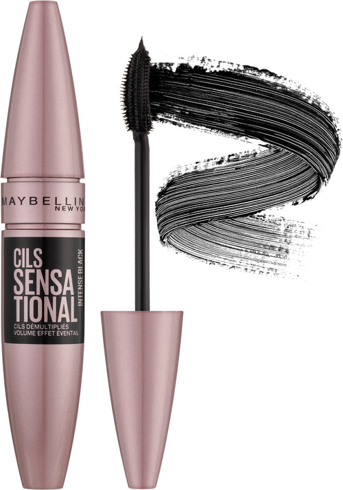 Maybelline Lash Sensational Mascara Intense Black – Makeup Donna Effetto Ventaglio Ciglia Sensazionali - Acque Profumeria