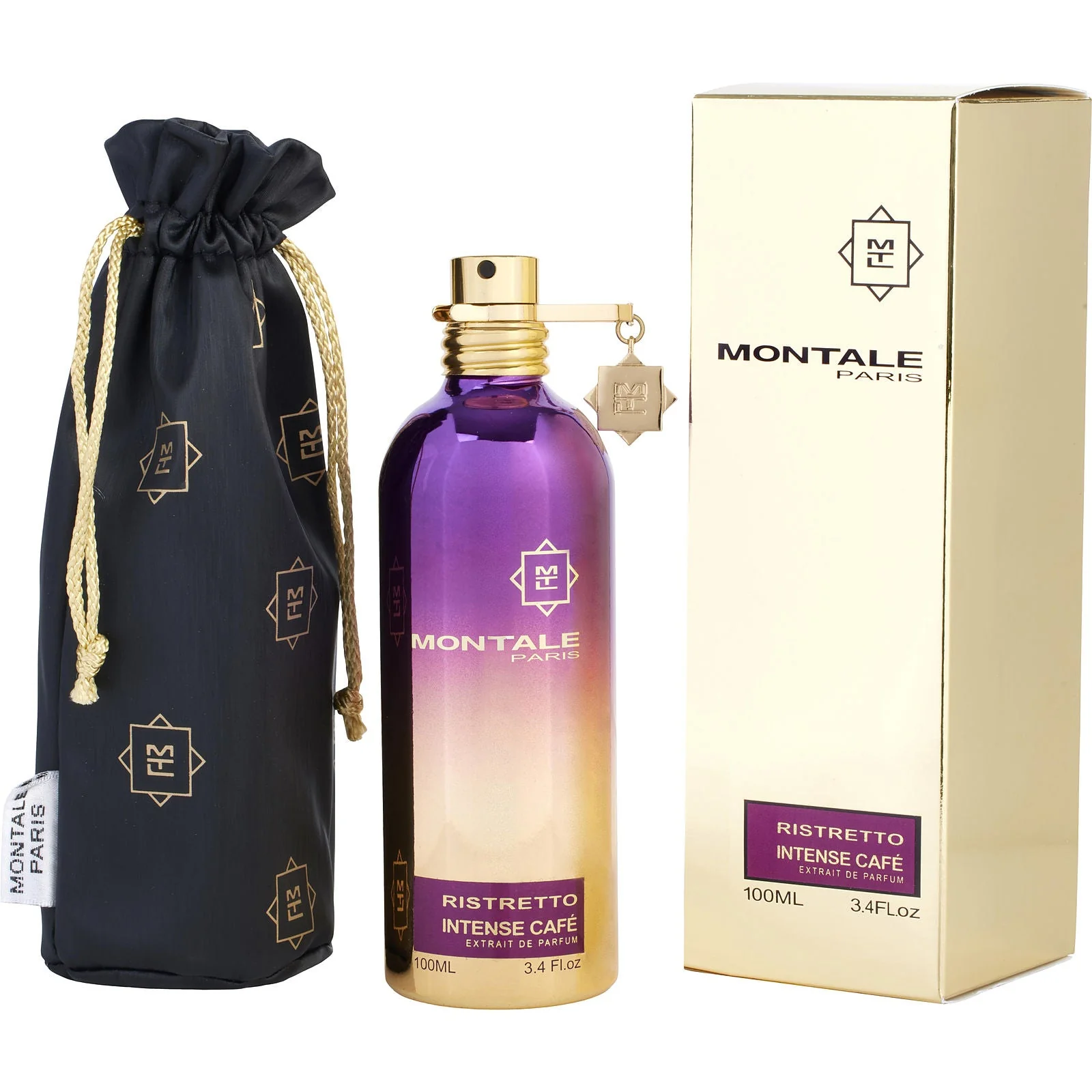 Montale Ristretto Intense Cafè Eau de Parfum 100 ml – Profumo Unisex Orientale Gourmand Caffè Rosa Muschio