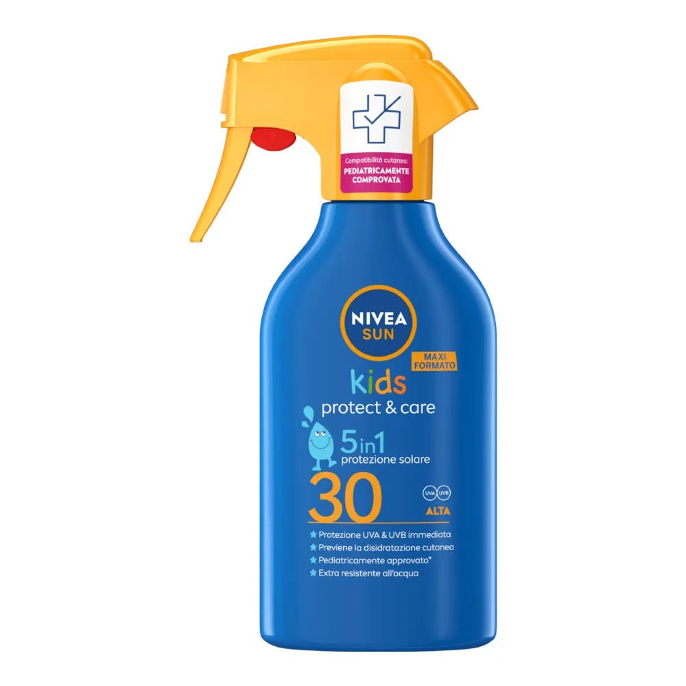 NIVEA SUN Kids Spray Solare Bambini SPF 30 270 ml – Protezione Solare Bambini Waterproof