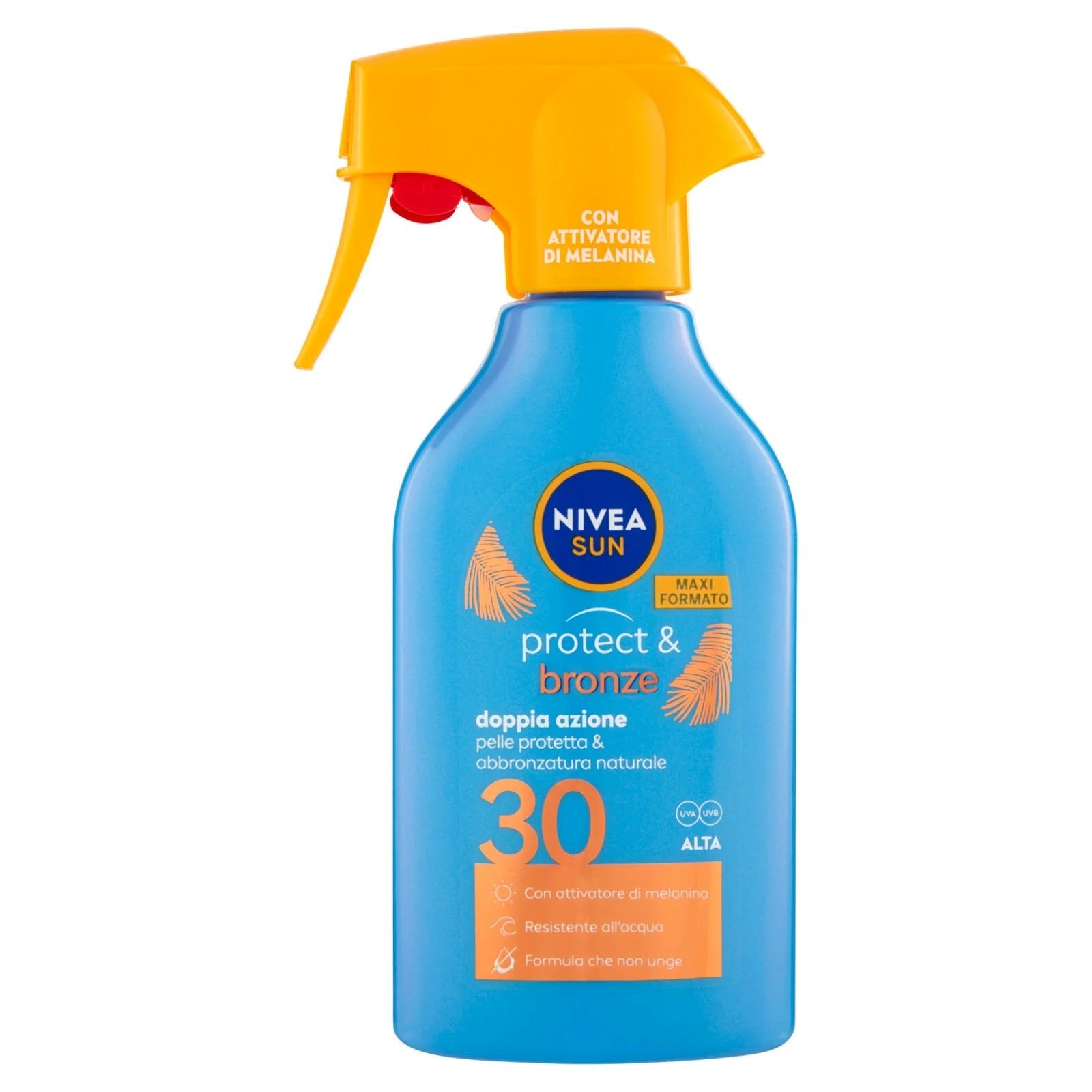 NIVEA SUN Protect & Bronze Spray Abbronzante SPF 30 270 ml – Solare Corpo Waterproof Biodegradabile