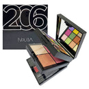 Nouba Trousse 206 Kit Make-Up Viso Occhi Labbra – 16 Ombretti 4 Gloss Mascara Applicatori
