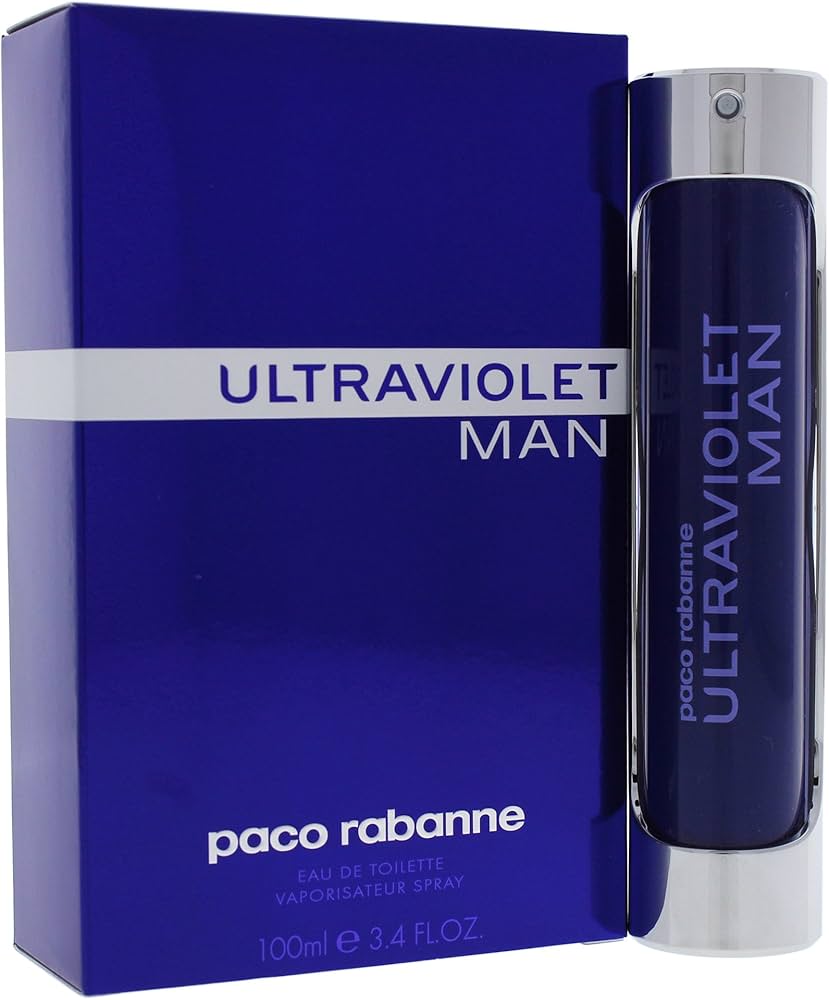 Paco Rabanne Ultraviolet Man Eau de Toilette Uomo 100 ml – Profumo Ambrato Muschiato Intenso Jacques Cavallier - Acque Profumeria