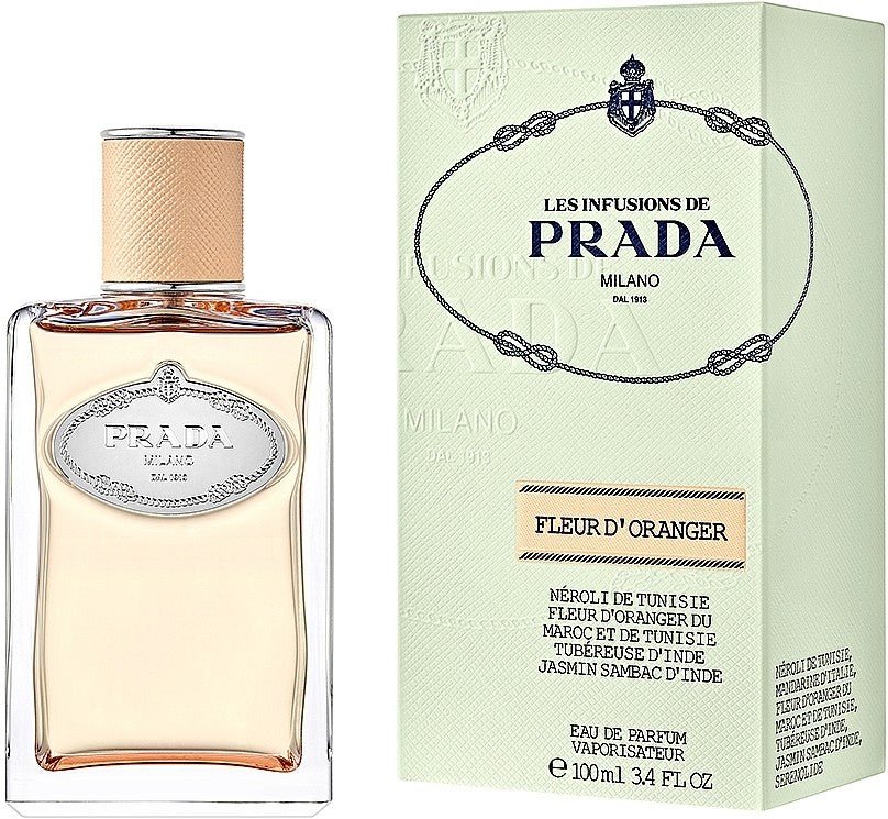Prada Les Infusions Fleur d’Oranger Eau de Parfum 100 ml – Profumo Unisex Floreale Fresco Sofisticato