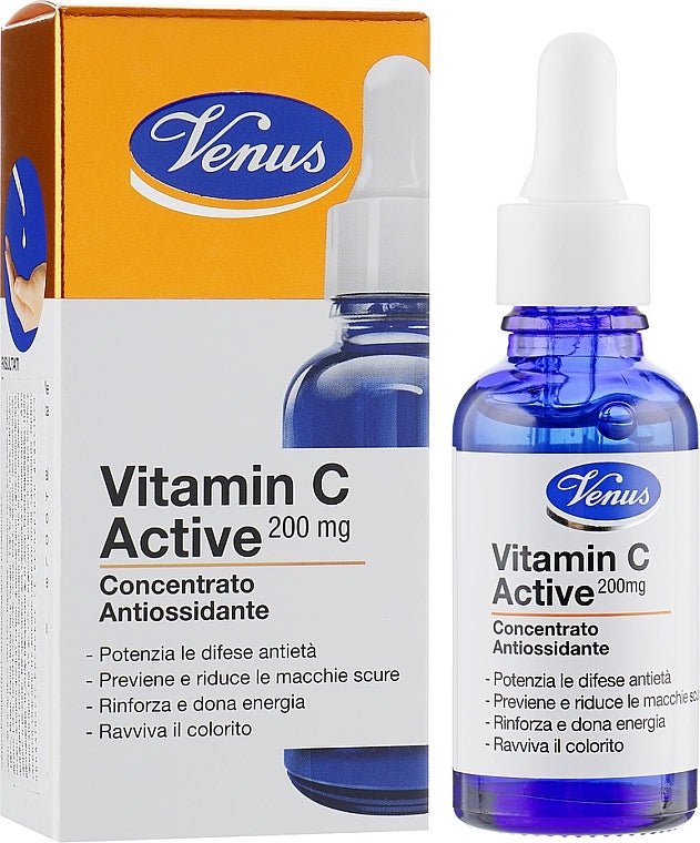 Venus Cosmetic Face Care Concentrato Viso Vitamina C Antiossidante 30ml – Antimacchia Energizzante Antiage