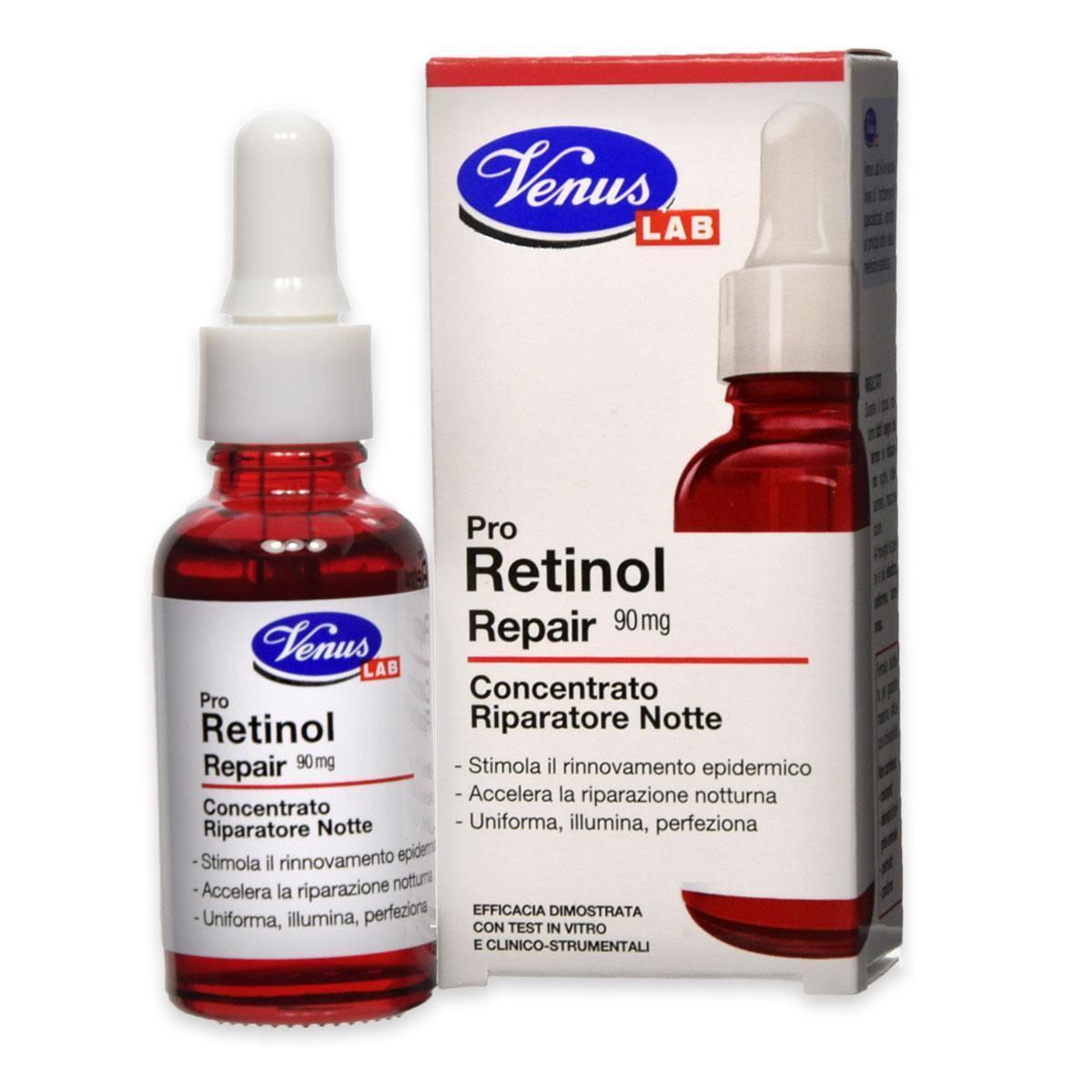 Venus Lab Pro Retinol Repair Trattamento Rigenerante 30ml – Siero Antirughe con Retinolo