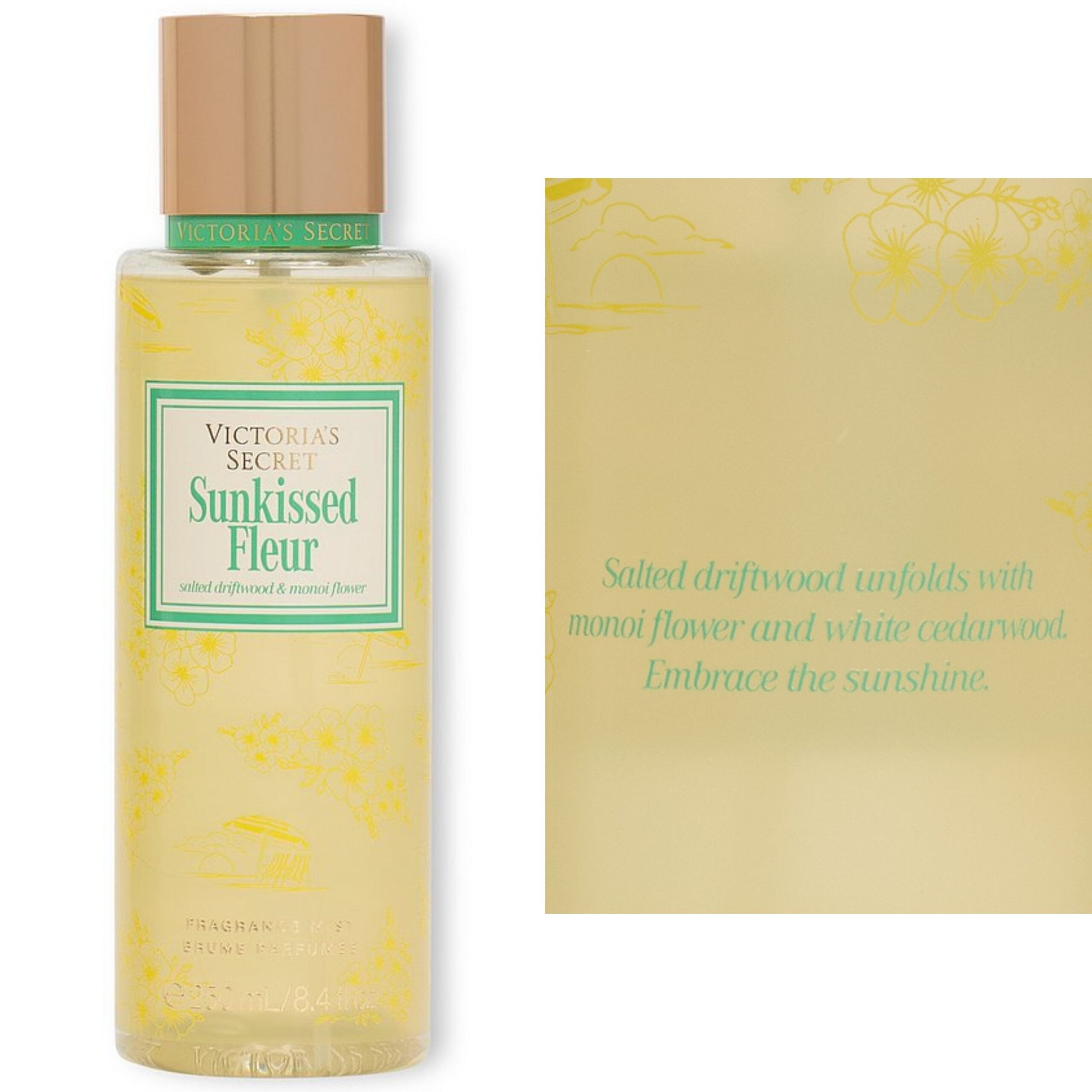 Victoria's Secret Sunkissed Fleur Body Mist Donna 250ml – Floreale Fruttata Solare