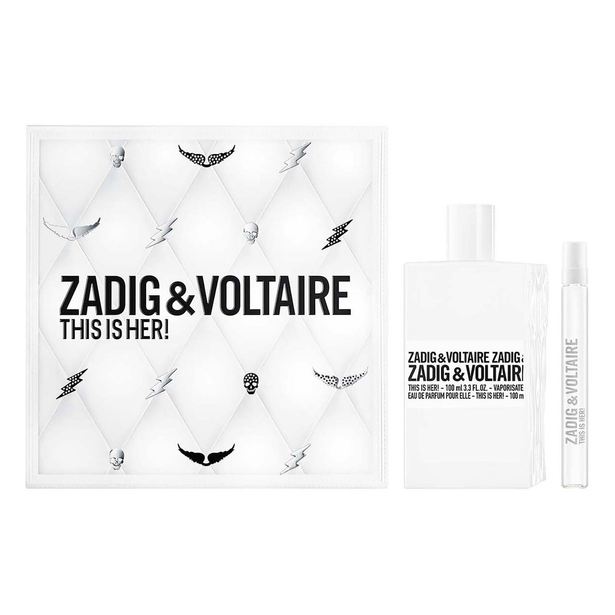 Zadig & Voltaire This Is Her! Eau de Parfum 100ml + 10ml – Cofanetto Profumo Donna Orientale Gourmand
